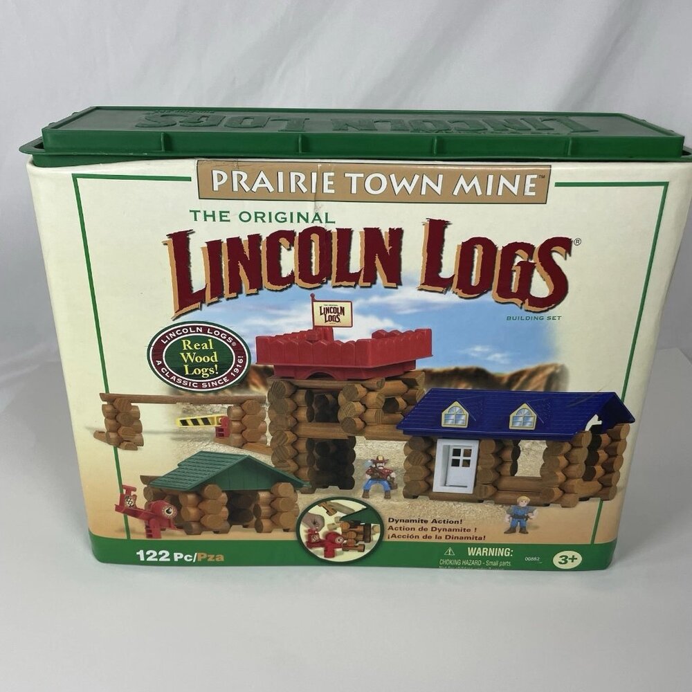 The Original Lincoln Logs Prairie Town Mine Building K'nex 2010 Not Complete